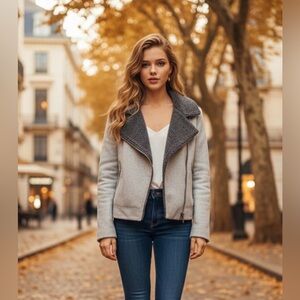 Cartonnier Light Gray Teddy Jacket